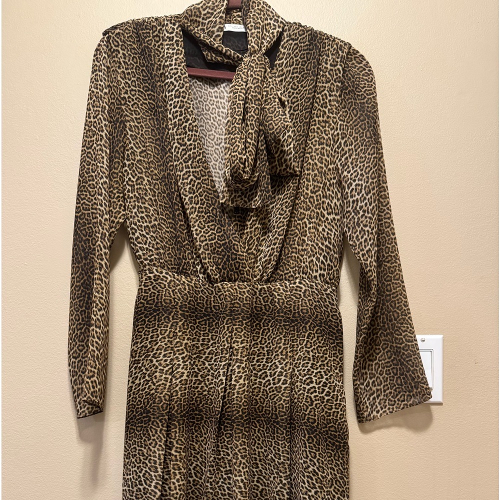 Animal print mini dress